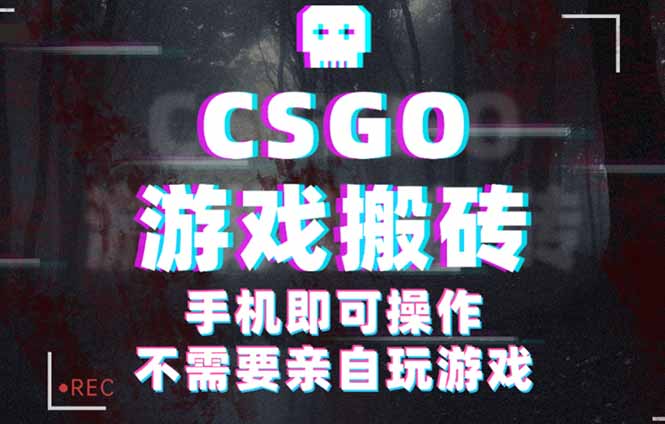 CSGO游戏挂机捡漏,单日扫货500+,年底小高峰上车可吃肉,手机即可操作...
