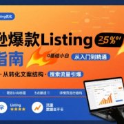 亚马逊爆款Listing写作方法，亚马逊0基础小白也能写爆款自带流量的Listing
