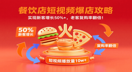 餐饮店短视频爆店攻略：实现新客增长50%+，老客复购率翻倍！