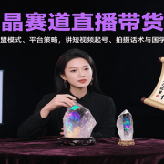 水晶赛道直播带货课：含联盟模式、平台策略，讲短视频起号、拍摄话术与国学结合