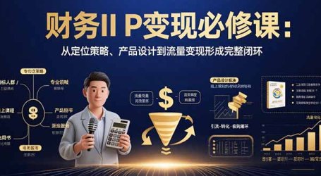 财务IP变现必修课:从定位策略、产品设计到流量变现形成完整闭环
