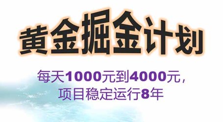 2025年最暴力项目“黄金对冲掘金计划”,每日实际收益1K-4K。分公司月…