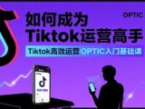 如何成为Tiktok运营高手,Tiktok高效运营OPTIC入门基础课