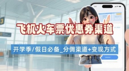 学生党必看!机票火车票优惠券申请渠道 + 项目打法,开学季节日速存