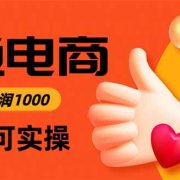 闲鱼高利润电商，入门到出单只需3小时，每天利润1000