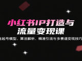 小红书IP打造与流量变现课：含起号模型、算法解析、精准引流与多赛道变现技巧