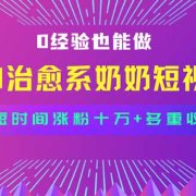 全新蓝海短视频赛道，小白也能快速复制，轻松月入过万