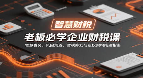 老板必学企业财税课:智慧税务、风险规避、财税筹划与股权架构搭建指南