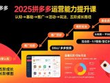 2025拼多多运营能力提升课:认知→基础→推广→活动→玩法,五阶成长路径