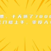 靠卖电影票,十天搞了7000+,小白无门槛上手,零投入!