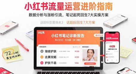 小红书流量运营进阶指南,数据分析与涨粉引流,笔记起死回生7大实操方案