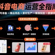 抖音电商运营全指南:账号准备→爆品筛选→素材生产→精准投放→数据优化
