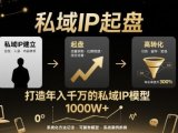 私域IP起盘,私域ip建立、起盘、高转化,打造年入千万的私域ip模型