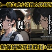 coze工作流一键生成小说推文视频搭建拆解教程,无需剪辑,无需拍摄写文案智能体拆解