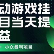 最新全自动下载游戏  操作简单，单机当天收益600+，收益无上限，可矩阵…
