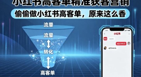 小红书高客单精准获客营销，偷偷做小红书高客单，原来这么香