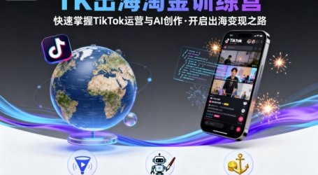 TK出海淘金训练营，助你快速掌握TikTok运营与AI创作，开启出海变现之路