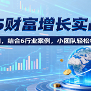 2025财富增长实战6.0,聚焦7大风口,结合6行业案例,小团队轻松年入200万!