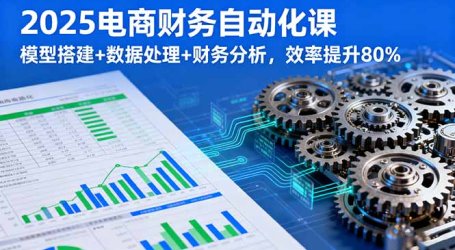 2025电商财务自动化课，模型搭建+数据处理+财务分析，效率提升80%