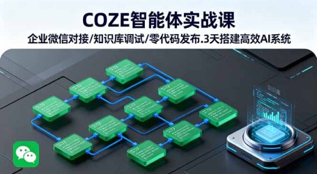 COZE智能体实战课 企业微信对接/知识库调试/零代码发布.3天搭建高效AI系统