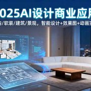 2025AI设计商业应用：室内/软装/建筑/景观，智能设计+效果图+动画实战
