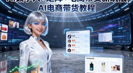 AI数字人+矩阵+电商带货新玩法，AI电商带货教程