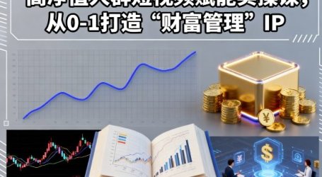 高净值人群短视频赋能实操课，从0-1打造“财富管理”IP