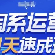淘系运营21天速成班(更新25年9月),0基础轻松搞定淘系运营,不做假把式