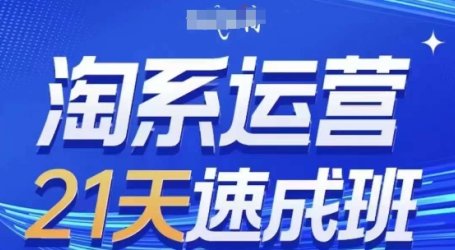 淘系运营21天速成班(更新25年9月)，0基础轻松搞定淘系运营，不做假把式