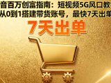 抖音百万创富指南:短视频5G风口教学,从0到1搭建带货账号,最快7天出单