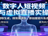 数字人短视频与虚拟直播实操，音频提取生成，背景添加，原创度提升及违规规避