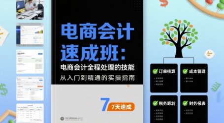 电商会计速成班，电商会计全程处理的技能