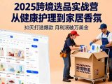 2025跨境选品实战营:从健康护理到家居香氛,30天打造爆款,月利润破万美金