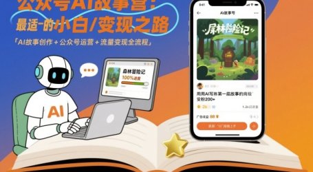 公众号ai故事营，最适合小白的自媒体变现之路