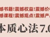 村西边老王本质心法7.0,视频课+《本质心法》电子版