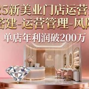 2025新美业门店运营全案:体系搭建-运营管理-风险控制,单店年利润破200万