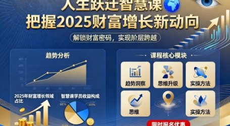 人生跃迁智慧课,把据2025财富增长新动向