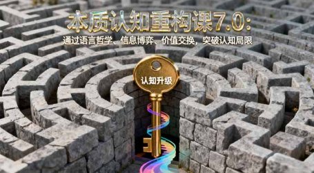 本质认知重构课7.0:通过语言哲学、信息博弈、价值交换,突破认知局限