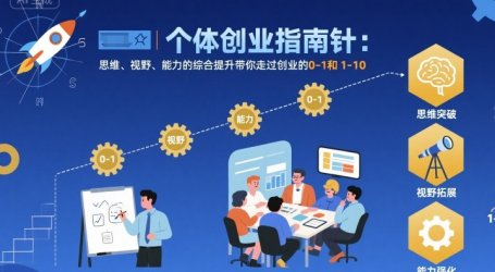 个体创业指南针,思维、视野、能力的综合提升带你走过创业的0-1和1-10【音频】
