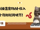 从兴趣到副业靠宠物占卜收入翻3倍一个月纯利润破W