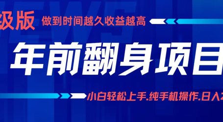项目讲解年入百万:小白轻松上手,纯手机操作.日入2k+