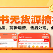 小红书无货源搞钱课:从开店到选品,剪辑运营,售后处理,全流程解锁赚钱秘籍