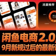 闲鱼电商2.0，9月新规过后的最新课程