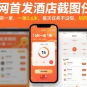 全网首发酒店截图任务，15秒做完一单，一单0.6米，每天任务不设限，矩阵操作日入3张【揭秘】