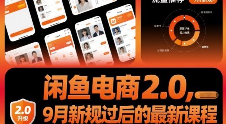 闲鱼电商2.0，9月新规过后的最新课程