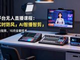 全平台无人直播课程：非实时防风＋AI智播智剪＋多平台矩阵，10月全套技术