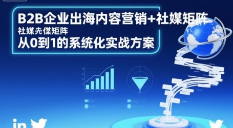 B2B企业出海内容营销+社媒矩阵,从0到1的系统化实战方案