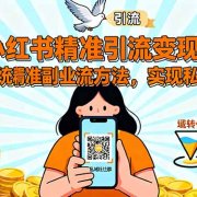 小红书精准引流变现:突破传统副业思维,掌握精准引流方法,实现私域转化