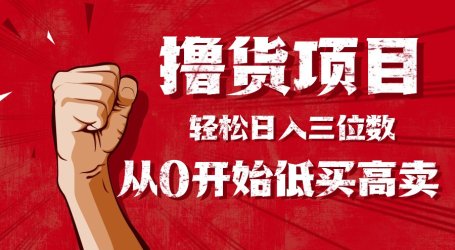 手把手教你撸货,从0开始低买高卖,小白轻松实现日入三位数!!!