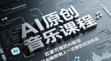 AI原创音乐课程，在家可做的Ai副业，让Ai给所有人一次新的创业机会